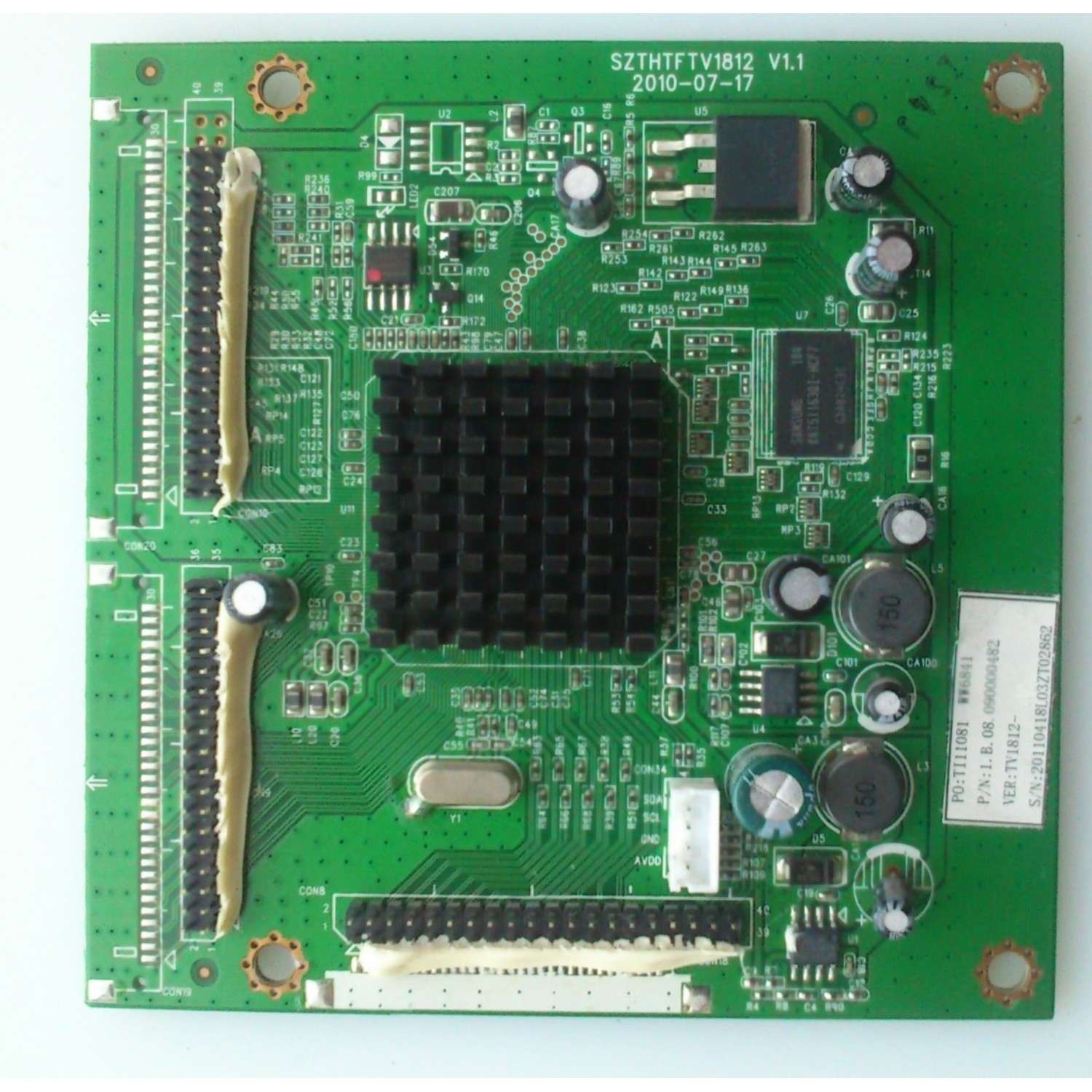 TARJETA DIGITAL PARA TV WESTINGHOUSE / NUMERO DE PARTE TI11081 / 1.1.08.090000482 / 20110418L03ZT03049 / MODELO TW-63601-5040 / LD-4070Z